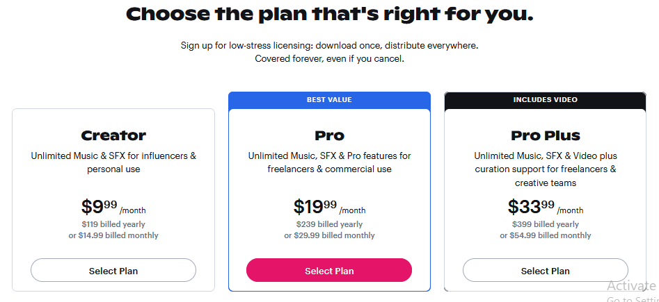 soundstripe pricing