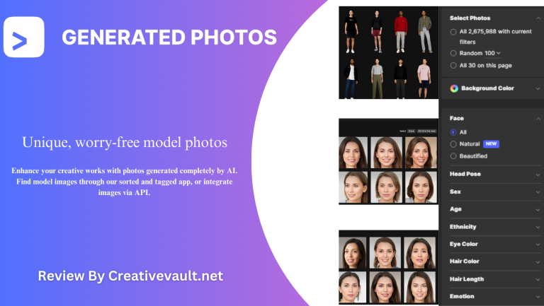 AI generated photos / generated photos ai face generator / face generator