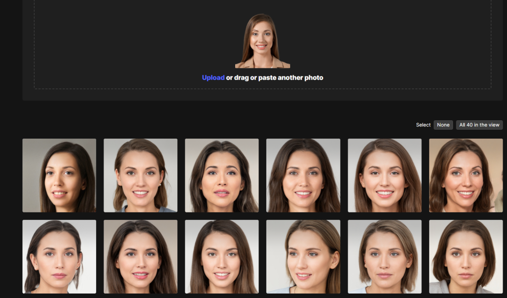 AI generated photos / generated photos ai face generator / face generator