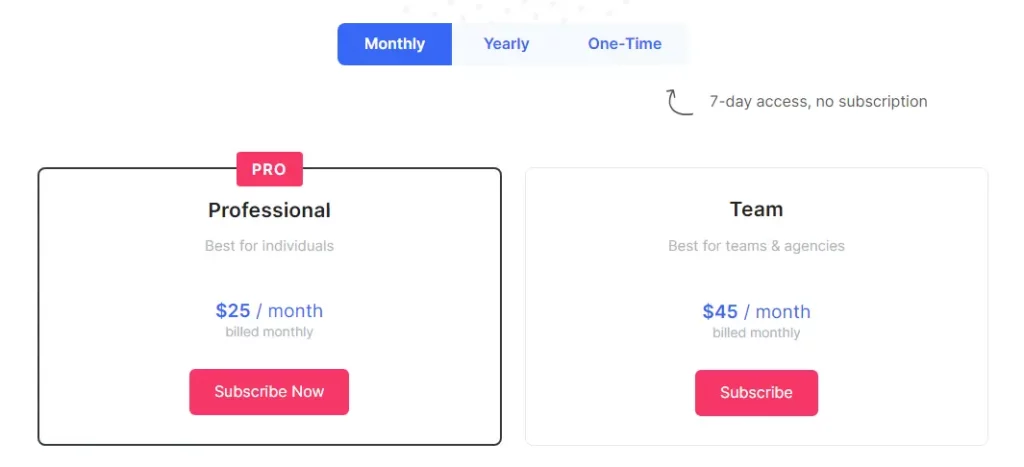 Mediamodifier pricing