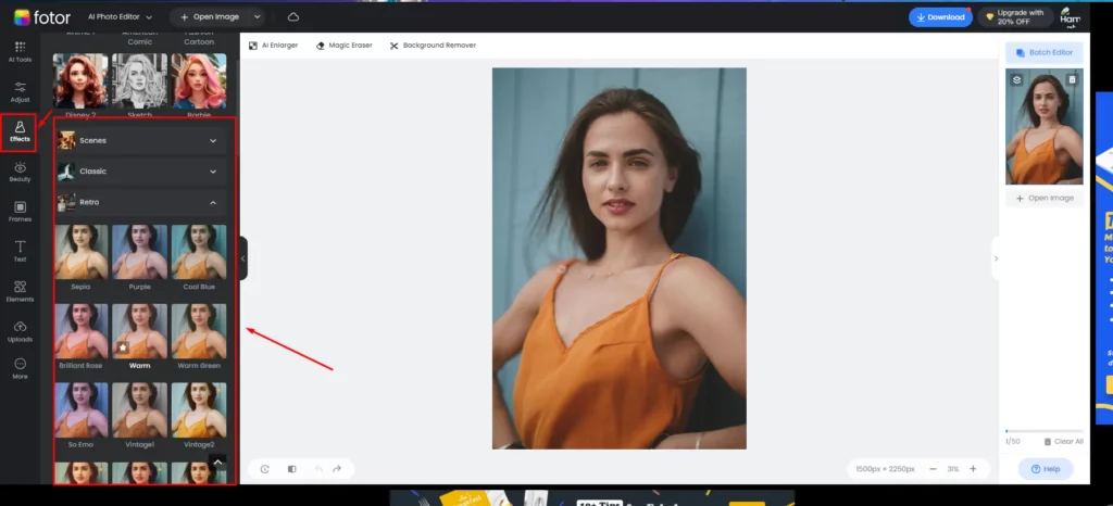 fotor background remover