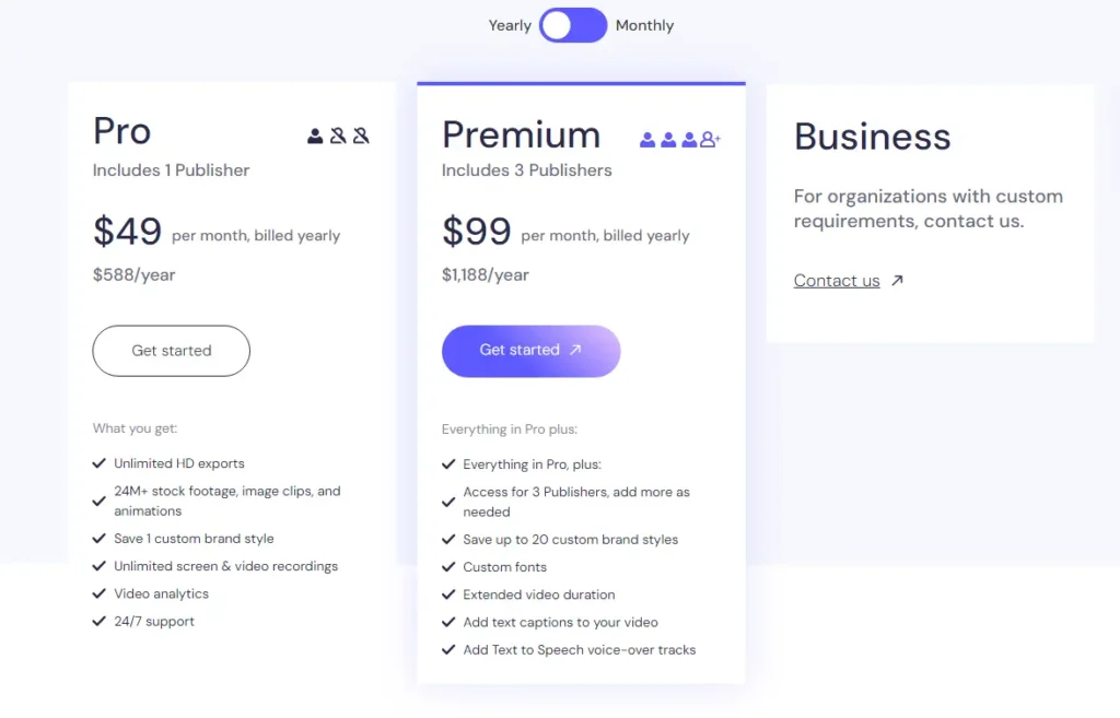 biteable pricing