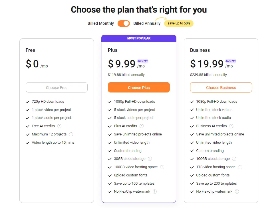 flexclip pricing