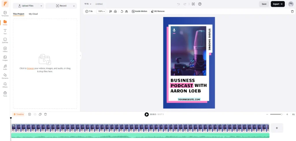 flexclip video editor