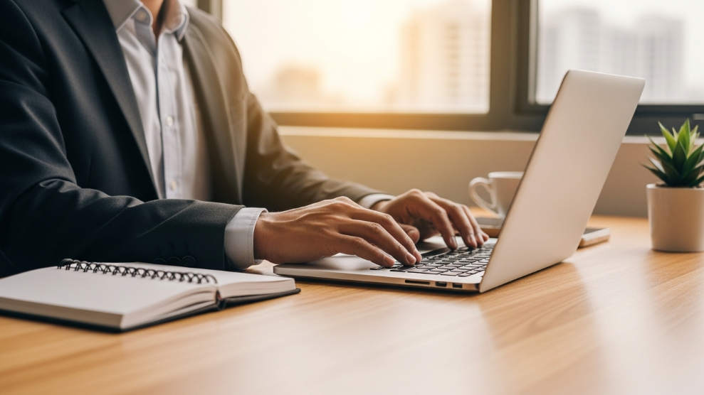 Person working on laptop with Fiverr and AI tool interface open, earning money with AI services in 2026 📐 Dimensions: 1200 × 628px | Ratio: 16:9 🤖
